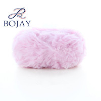 Bojay 100% Polyester Fausse Fourrure Fantaisie à tricoter fil Pelucheux 0.65Nm/1 fil de balle pour tricoter des pulls et écharpes