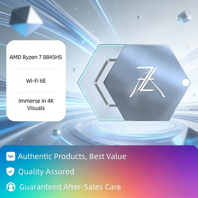 Mini PC Host 32GB+1TB SSD AI Image Recognition Wi-Fi 6 for Local Picture Classification & Image Tagging File Sort Fast Identify