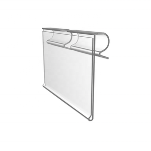 Cửa Hàng Bán Lẻ Siêu Thị Hiển Thị <span class=keywords><strong>Clip</strong></span> Vào T-scan Tủ Đông Nhựa Giá Tên Tag Chủ Cho Kệ Móc Slatwall - Product Image 1