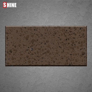 Laje de Quartzo Polido de Partículas Grandes em Tom Marrom para Design Personalizado de Cozinhas e Banheiros - Product Image 6
