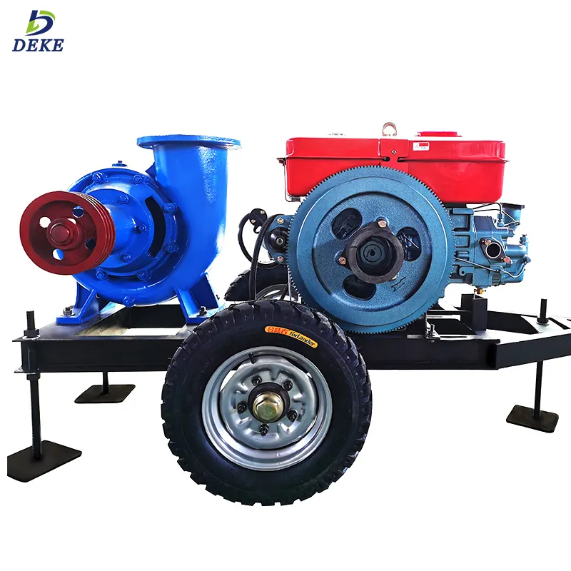 High quality high flow diesel driven agricultural irrigation mixed flow water pump