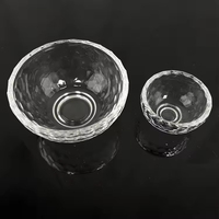 Bol en verre transparent de taille personnalisée pour bonbons, collations, décoration de la maison MH-Z0608