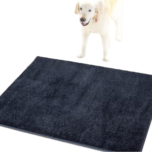 Tapis de bain moderne en polyester super absorbant Tapis de porte antidérapant épais et doux à carreaux Jacquard Design pour la décoration d'hôtel à la maison - Product Image 3