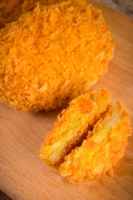 Tempura croustillant végétal sans gluten, style japonais, en pommes de terre véritables, simple, savoureux, petit-déjeuner sain, sachet pour enfants