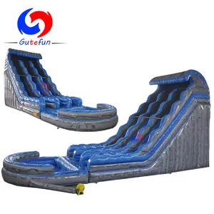 Giá Tốt Nhất Thương Mại Ngoài Trời Sân Sau Nhà Sử Dụng Đôi Blue Crush Inflatable Nước Slides Với Plunge Pool Cho Trẻ Em Người Lớn