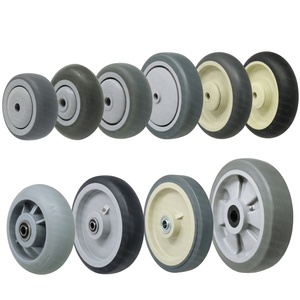 <span class=keywords><strong>Roues</strong></span> à rouleaux TPR en caoutchouc thermo plastique industriel S-S de 2 à 12 pouces - Product Image 1