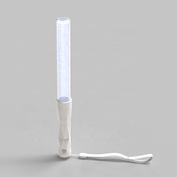 Bâtons lumineux LED RGB personnalisables avec logo, rechargeables par USB, contrôle DMX512/application, ultra-lumineux, portables, pour événements