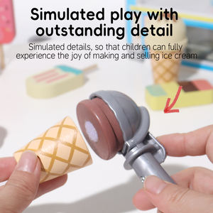 Voiture jouet sur le thème <span class=keywords><strong>de</strong></span> la crème glacée en bois écologique <span class=keywords><strong>de</strong></span> qualité supérieure artisanat exquis conception unique jouet à la mode pour les enfants - Product Image 3