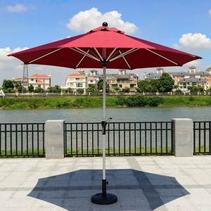 Parasol de jardin moderne en métal et fer, cantilever, anti-UV, imperméable, mobilier d'extérieur pour hôtel et parasol à mât central - Product Image 1