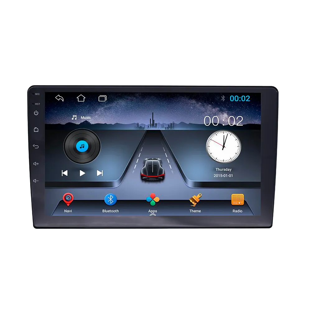 Radio Mobil Universal Monitor Stereo Pemutar Dvd Multimedia 2 Din