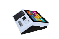 Terminal de point de vente tout-en-un ZHONGJI Mini de bureau 11,6 pouces avec imprimante thermique intégrée 80 mm, processeur Intel Quad-Core, 4 Go/8 Go de RAM, Windows 128 Go