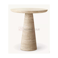 Plinthe en pierre naturelle piédestal présentoir Table d'appoint ronde haute Meubles de salon Table basse en marbre Table d'appoint