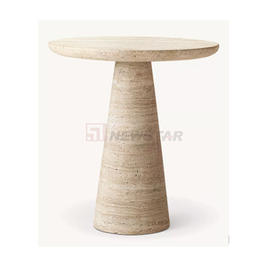 Plinto in pietra naturale piedistallo Display tavolo alto rotondo da <span class=keywords><strong>soggiorno</strong></span> mobili in marmo <span class=keywords><strong>tavolino</strong></span> da caffè - Product Image 4