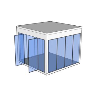 상업용 슈퍼마켓 minimart 음료 워크 인 냉동고 쿨러 신선한 꽃 유리 문 디스플레이 쇠고기 양고기 돼지 고기 콜드 룸 - Product Image 2