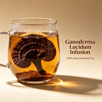 Matière première de champignons Ganoderma Lucidum Reishi pour tisanes, boissons fonctionnelles, pâtisseries, snacks, savons et masques au goût naturel