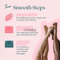 Logo personnalisé lime à pied en verre pour enlever les callosités grattoir à talon douche pédicure tampon pour les pieds doux outil d'élimination des peaux mortes