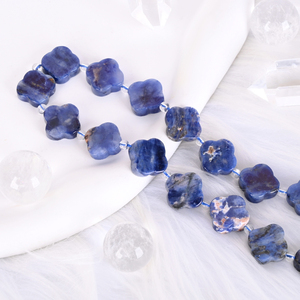 สร้อยคอจี้คริสตัลทรงหกเหลี่ยมคุณภาพสูงจากธรรมชาติสำหรับผู้หญิง - Product Image 2