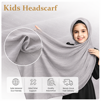 Foulards pour enfants B8 en tissu jacquard fluide et léger en polyester et mousseline avec fil argenté pour accessoires pour enfants OEM