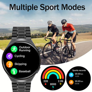 Schlichte Business-Smartwatch für Herren mit Anruffunktion, Herzfrequenzmessung, Wasserdichtigkeit, Sport- und Fitnessfunktionen für Android und iOS - Product Image 2
