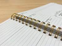 Agenda hebdomadaire et mensuel tropical 2026 avec onglets et pochette intérieure, organiseur spirale 6,5x8,5 avec autocollants
