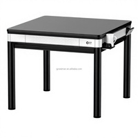 Machine à Mahjong Automatique en Métal, Table de Mahjong Automatique Moderne Carrée Multifonctionnelle pour 4 Joueurs, Idéale pour le Poker Familial