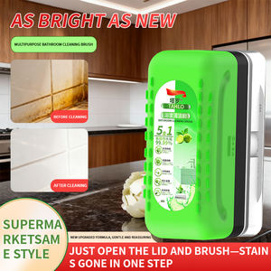 Brosse de nettoyage multifonctionnelle <span class=keywords><strong>pour</strong></span> la maison, éponge en plastique, nettoyant <span class=keywords><strong>pour</strong></span> salle de bain, brosse de nettoyage <span class=keywords><strong>pour</strong></span> cuisine et salle de bain - Product Image 6