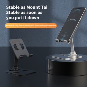 Soporte plegable para teléfono móvil, soporte manos libres para teléfonos inteligentes con ángulo <span class=keywords><strong>de</strong></span> visión ajustable, envío directo, productos - Product Image 3
