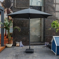 Parasol de marché avec manivelle, pour publicité extérieure, café, terrasse, pliable, pare-soleil, jardin, golf, et bases
