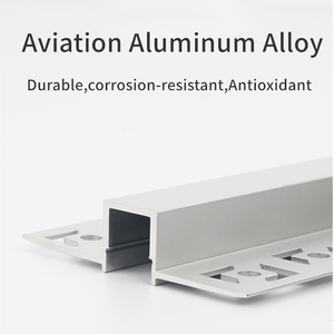 <span class=keywords><strong>Plafond</strong></span> en placoplâtre extrudé profilé aluminium encastré pour lumière led cloison sèche <span class=keywords><strong>rail</strong></span> d'angle profilé aluminium led léger - Product Image 2