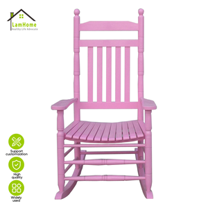 Fauteuil Adirondack en bois de sapin avec fonction de balancement, design moderne, très vendu, mobilier abordable pour le salon - Product Image 1