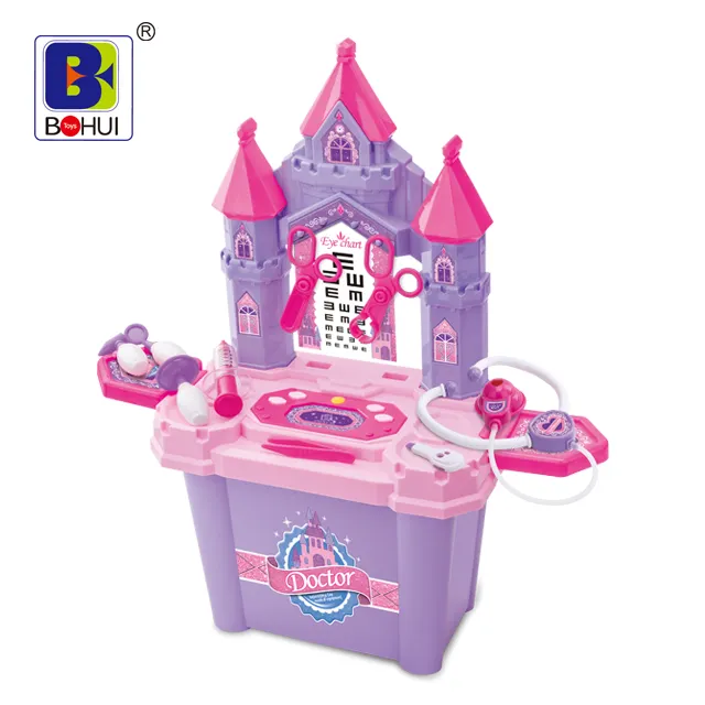Докторская игрушка, включая стенд для работы с стетоскопом, игрушка для замены, с подсветкой и звуком, комплект для ролевых игр