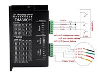 DM860 DM860H Pengendali Motor Stepper untuk Pengontrol Penggerak Motor NEMA34 untuk Motor Stepper yang Digunakan untuk Kit CNC