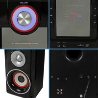 Système de Son Home Cinéma 2.1, Enceinte Multimédia Technic, Mini Boîtier Sonore avec Système Audio