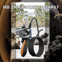 Endoscope HD 2MP, diamètre de la sonde 8,0 mm, champ de vision 68°, 8 lumières LED réglables, 1 m, semi-rigide flexible, étanche IP67, compatible iOS/Android
