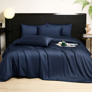 Flax-Colored 1800 Series Luxury Bamboo Bed Sheets <strong>Hypoallergenic</strong> Organic Earth Cooling Comfort Duvet Cover <strong>Bedding</strong> Set Woven - Product Image 2