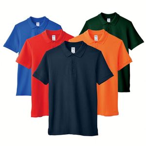Design Custom for Polo T-Shirt for Men Promotional Golf Uniform with Short <b>Sleeve</b> and Logo Printed Anti-Wrinkle Knitted Fabric - Product Image 2