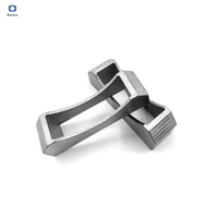 Support de tringle de penderie en alliage de zinc CNC, support de suspension en acier inoxydable micro-usiné pour tringle de placard