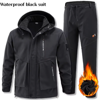 Ensemble veste et pantalon de ski en polaire thermique pour l'hiver 2026, pour hommes et femmes, imperméable, coupe-vent, respirant, combinaison de travail de sécurité en polyester