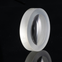 Lentille convexe plate de 4 mm de diamètre et 5,5 mm de distance focale, revêtement antireflet, matériau en quartz saphir K9/BK7 pour applications optiques