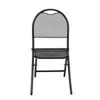 Mobilier d'extérieur en métal moderne, table et chaise d'extérieur, ensemble de tables et chaises pour les cafés et les restaurants