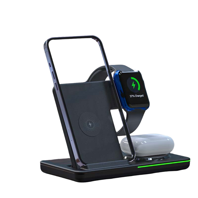 Wireless Charger, 3 in 1 Charging Station for Multiple Devices, Wireless Charging Stand