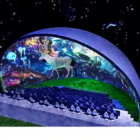 Simulateur de mouvement 3D immersif sans lunettes OEM et ODM Space 360 Spherical Projection cinema projection dome screen