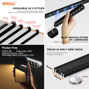 Lampu Sorot <span class=keywords><strong>LED</strong></span> Modern Trendi untuk Dekorasi Rumah, Lampu Plafon Linear Magnetik untuk Kamar Tidur - Product Image 3