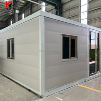 Bâtiment Modulaire Extensible en Acier Galvanisé de 20 et 40 pieds au Design Moderne pour Habitation, Bureau et Appartement, Résistant aux Ouragans