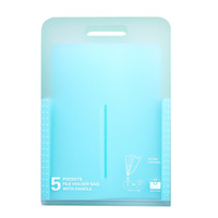 Sac fourre-tout transparent en PP imprimé UV, style accordéon, grande capacité, pour organiser les papiers d'examen des étudiants, les documents, les reçus