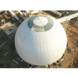 LF Toiture métallique voûtée préfabriquée Structure en acier Boule boulonnée Dôme de stockage Arche de construction Hangar à charbon - Product Image 2