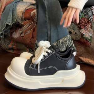 Chaussures Big Head 2025 Nouveau Style Rétro Décontractées pour Femmes et Hommes, Chaussures de Marche à Semelle Épaisse en Toile avec Fermeture à Lacets et Amorti en Caoutchouc - Product Image 6