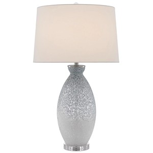 Blue Swirl Marble Effect Ceramic Vase <b>Table</b> <b>Lamp</b> with Crystal <b>Base</b> | Traditional Chinese Style Lighting for Hotel Lobby - Product Image 3