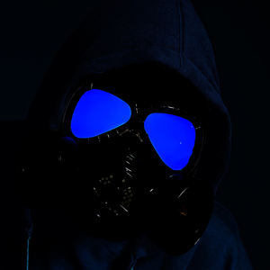 Topeng Mata LED Pesta Halloween Baru, Kostum Topeng <span class=keywords><strong>Gas</strong></span> Bioweapon untuk Role Play, Dekorasi Kostum, Topeng Steampunk Menyala - Product Image 3