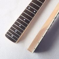 Manche de guitare ST Donlis en érable canadien à tête large, avec incrustation en blocs d'ivoire, touche en palissandre, rayon de 9,5 pouces, finition Jumbo Nitro